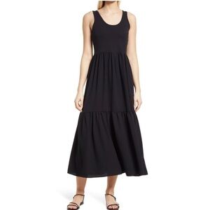 NORDSTROM Mixed Media Tank Maxi Dress